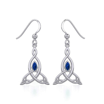 Celtic Motherhood triquetra or Trinity KnotSilver Earrings TER1950 - Jewelry